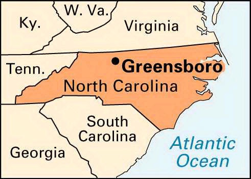 Greensboro map