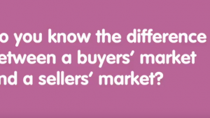 Buyer's Market versus Seller's Market